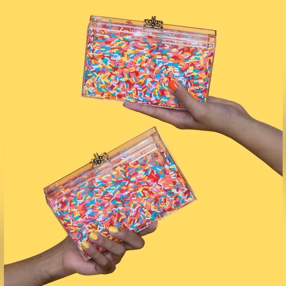 Sephora x Museum of Ice Cream Sprinkle Limited Edition Translucent Clutch ONLY